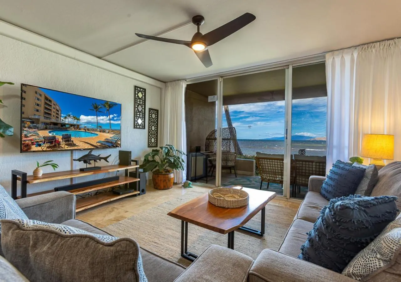 Oceanfront Ground Floor W Stunning Sunset Views Apartment Kihei